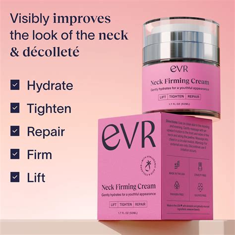 EVR BEAUTY Crema Reafirmante Para El Cuello Antienvejecimiento Con