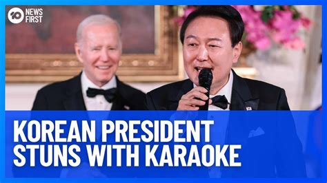 South Korean President Sings American Pie 10 News First Youtube