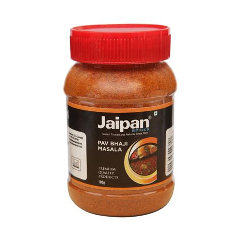 Jaipan Spices Pav Bhaji Masala Packaging Size 100 G Packaging Type