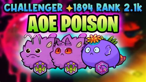 Efficient Aoe Poison Build Gameplay Origin Leaderboards Axie