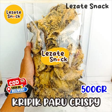 Jual Kripik Paru Sapi Krispy Asli Solo 500gr Kiloan Murah Enak Renyah