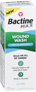 Bactine Max First Aid Antiseptic Wound Wash 8 0 Fl Oz