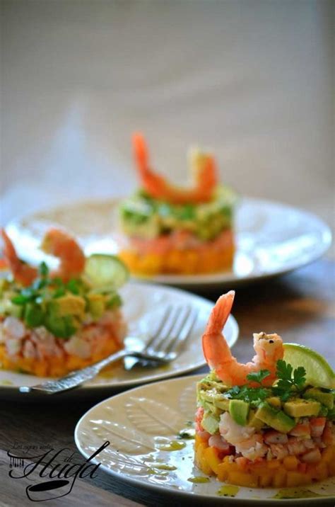 Tartar De Langostino Mango Y Aguacate Seafood Recipes Gourmet Recipes