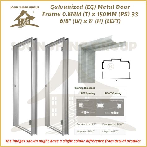 Metal Door Frame 30-6/8" 33-6/8" (W) Left or Right/Frame Pintu(In JB Area）