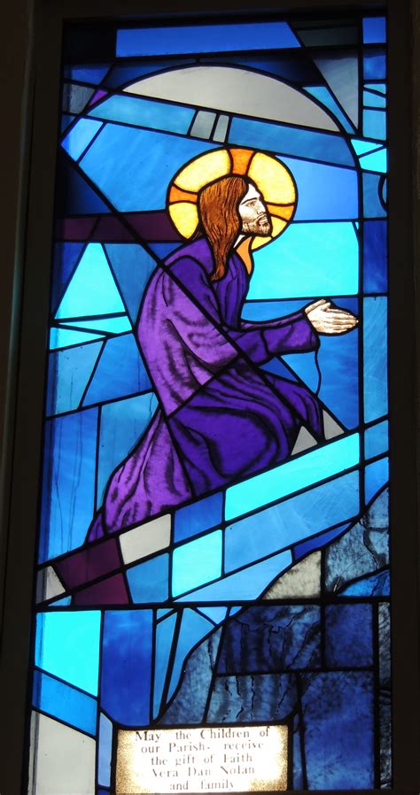 Simple Jesus Stained Glass Window Atelier Yuwa Ciao Jp