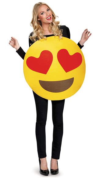 Heart Eyes Emoji Costume, Emoji Costume, Smiley Face Costume