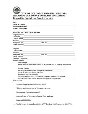 Fillable Online City Of Colonial Heights Va Fax Email Print Pdffiller