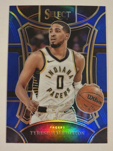 Tyrese Halliburton 2023 24 Select Mezzanine Blue Silver Prizm Indiana