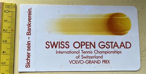 SWISS OPEN GSTAAD International Tennis Championships Ca 1980 Kaufen