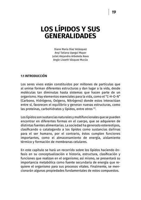 Los Lípidos y sus Generalidades Nutrición y alimentación sana y