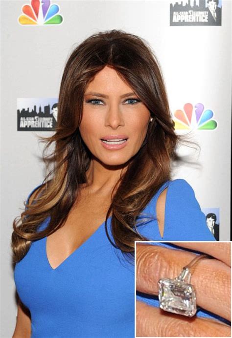 Melania Trump Celebrity Engagement Rings Melania Trump Wedding Ring