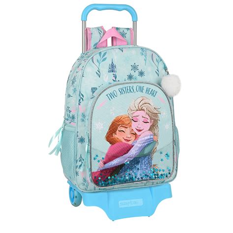 Trolley Mochila Escolar Cm Frozen One Heart Loja Da Crian A