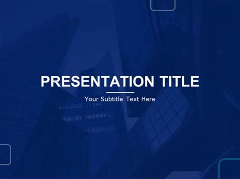 Animated Company Presentation PowerPoint Background