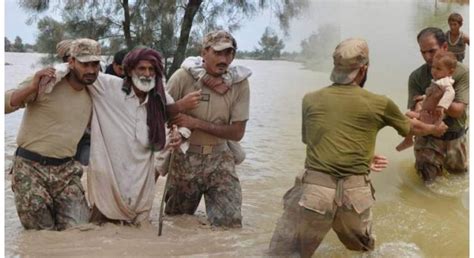 Pakistan Army Continues Rescue Relief Efforts In Flood Hit Areas Of