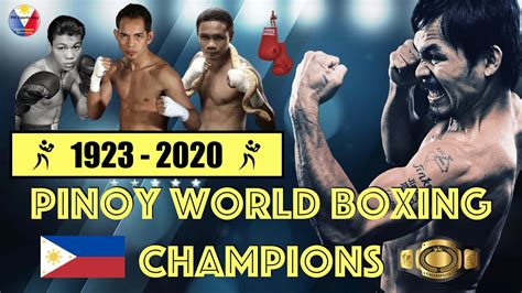 Filipino World Boxing Champions YouTube