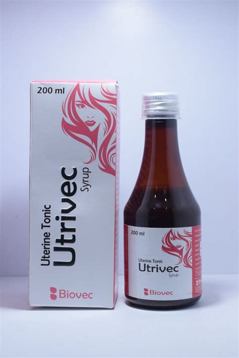 Herbal Uterine Utrivec Syrup Packaging Type Box Packaging Size 200ml At Rs 20 Bottle In Ambala