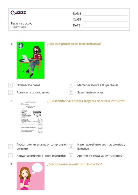 50 Comprensión De Imágenes Hojas De Trabajo Para Grado 6 En Quizizz