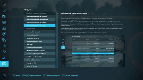 Gestionnaire de ferme avancé ESPANOL v1 0 1 0 FS25 Mod Farming