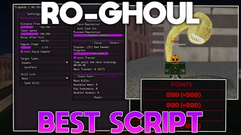 Ro Ghoul OP Script GUI Auto Farm Auto Train Rep Farm Bosses More