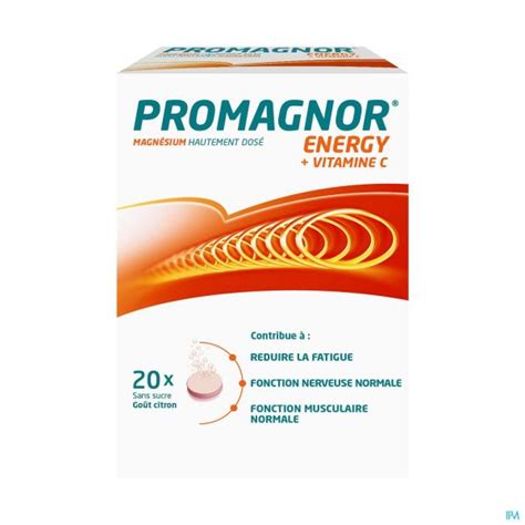 PROMAGNOR ENERGY VITAMINE C 20 COMPRIMES EFFERVESCENTS Magnésium