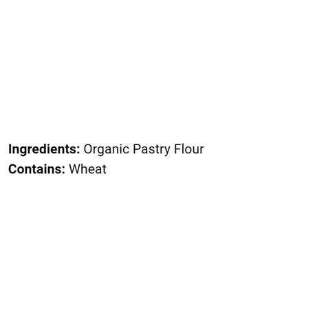 Pastry Flour 32 Oz Bag Organic War Eagle Mill Food Group