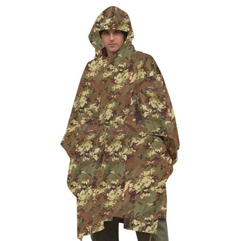 Waterproof Hooded Us Army Ripstop Festival Rain Poncho Military Camping Hiking Ebay