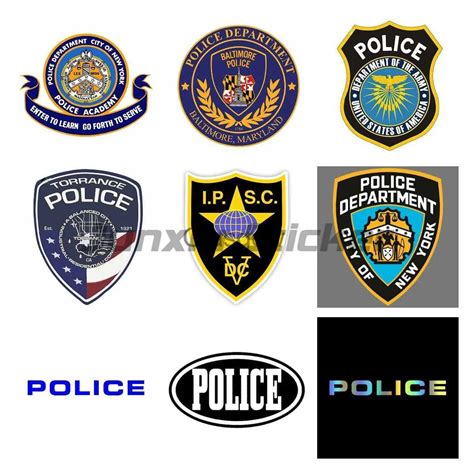 POLICE Car Window Body Wall Stickers For Sale Vinyl Helmet RV VAN ...