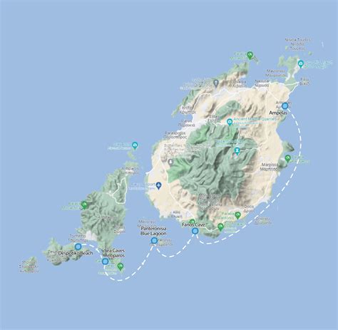 map of paros greek islands 8