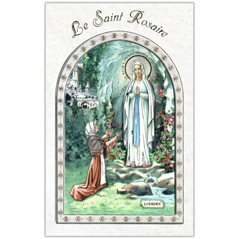 Livret De Prière Le Saint Rosaire Notre Dame De Lourdes