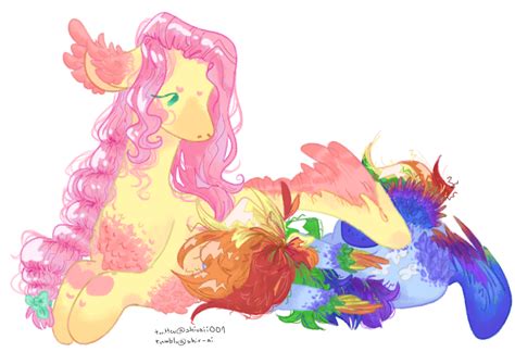 Fluttershy x Rainbow Dash (flutterdash) by Godsstrongestclown on DeviantArt