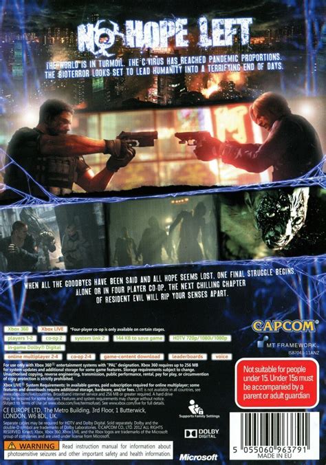 Resident Evil 6 Stage Map Pack B Box Shot For Xbox 360 GameFAQs