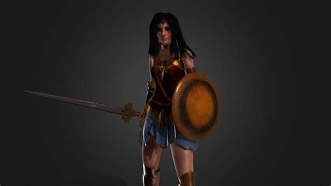 Wonder Woman 3d Model By Damo Designz Damodesignz [8b24bb7] Sketchfab