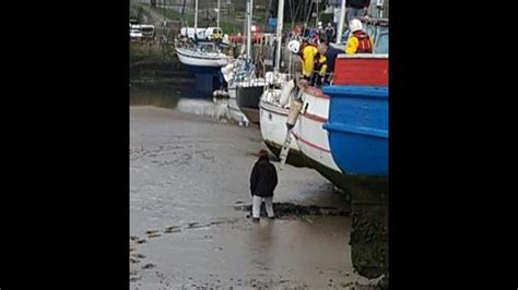 Conwy Rnli Assists Young Teenager Stuck In The Mud Rnli