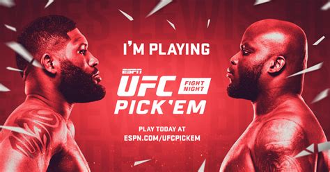 Espn Ufc Fight Night Pick Em Make Picks