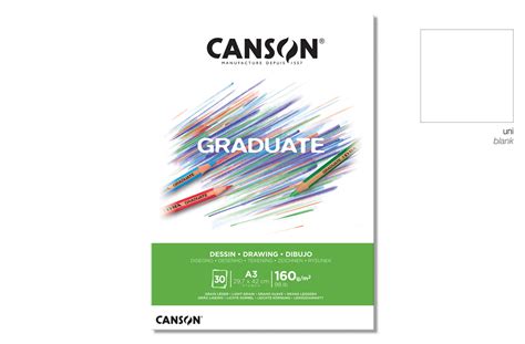 Canson Graduate Dessin Blocco Carta Per Disegno 160gr