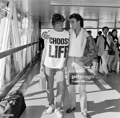 Andrew Ridgeley And George Michael Of The Pop Group Wham Arriving