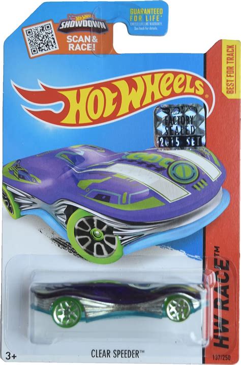 Amazon.com: Hot Wheels Clear Speeder, HW Race 137/250 [Purple] : Toys ...