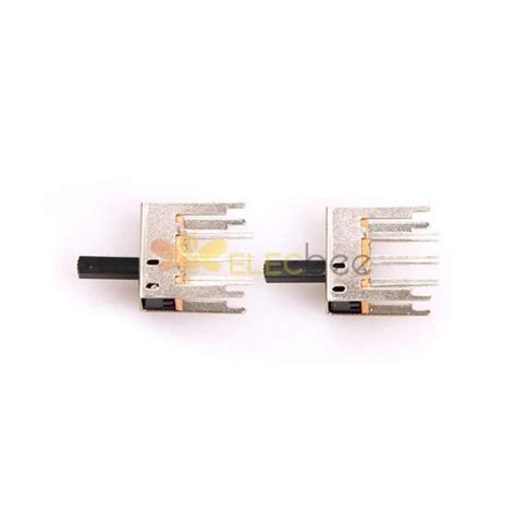 10Pcs Slide Switch SS 2P2T SS22H23 With Light Hole Miniature For