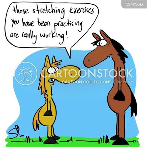 Stretching Exercises Cartoon