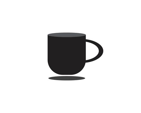 black cup of coffee vector 16894504 Vector Art at Vecteezy