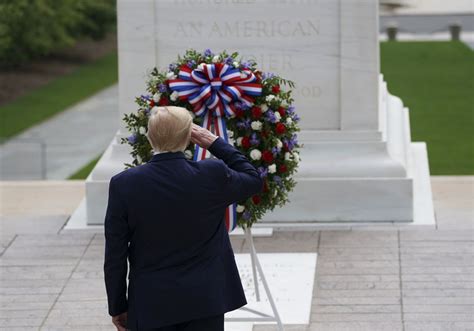 Trump Honors Fallen Soldiers On Memorial Day In Twin Events