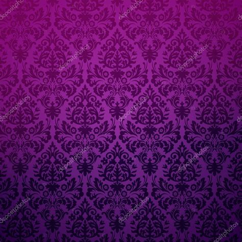 Damask Seamless Pattern In Purple Stock Vector By Ikopylove