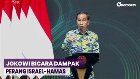 Presiden Jokowi Sebut Perang Hamas Israel Bisa Bikin Harga Minyak Dunia