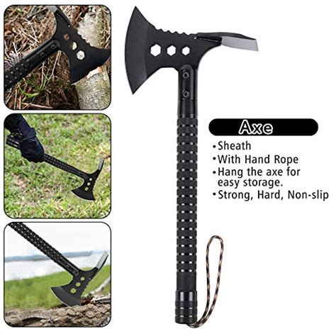 Liantral Portable Stainless Survival Axe Backpacking Folding Camping