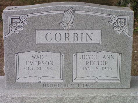 Wade Emerson Corbin Find A Grave Memorial