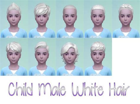 Stars Sugary Pixels White Hairstyle For Boys Sims 4 Hairs Boy