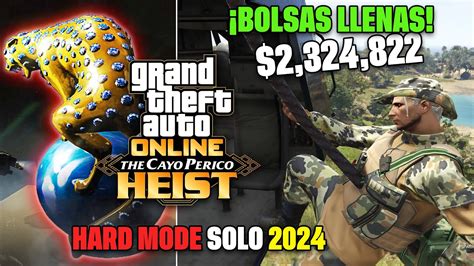 GOLPE A CAYO PERICO BOLSAS LLENAS SOLO 2024 HARD MODE ELITE CHALLENGE