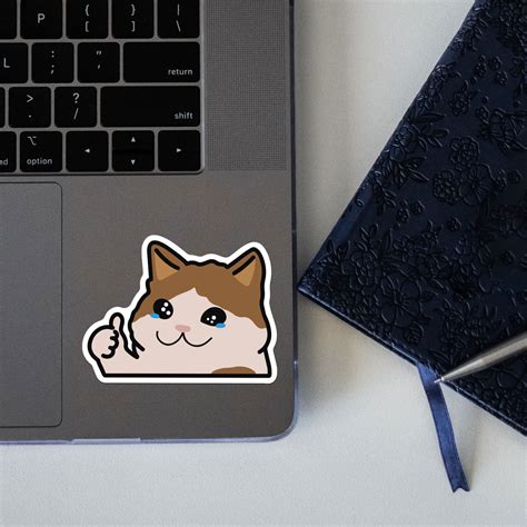 Crying Cat Sticker | Shop Die-Cut Stickers | Sloke Designs