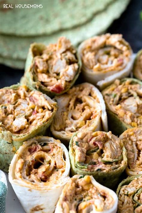 Spicy Chicken Tortilla Roll Ups Easy Appetizer Recipe