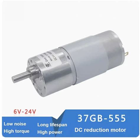 JGB37 555 High Torque Low Speed 12V Electric DC Gear Motor Micro 24V